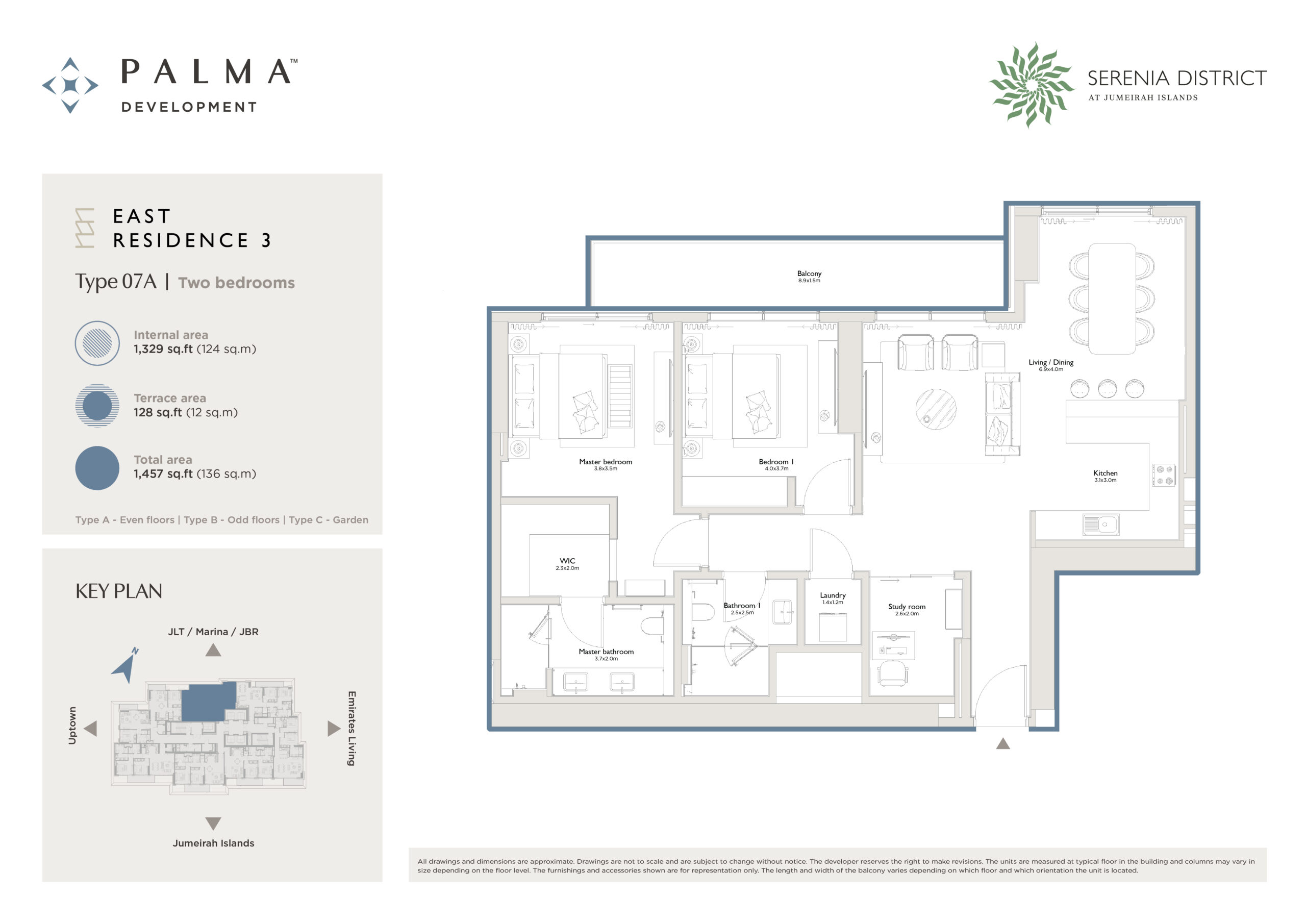 East Residence T3 - Even Floor - Type07A